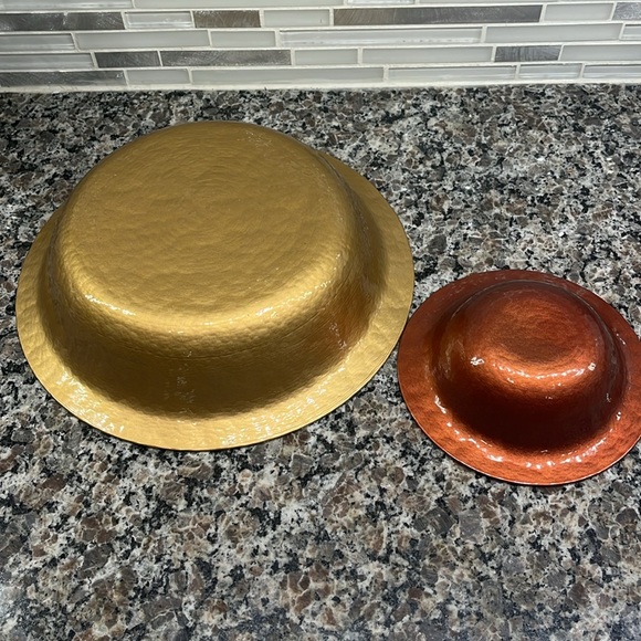 Southern Living at Home Luminous Glass Metallic Bowl Set Rare - Picture 4 of 5